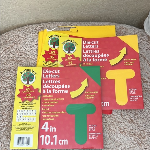 Teaching Tree 4” die cut letters and numbers - Picture 4 of 4